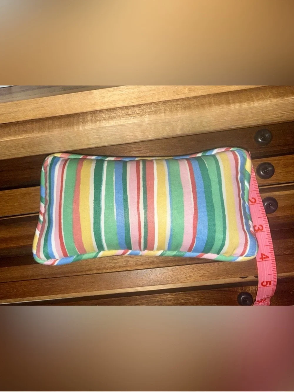 NWOT Rare Martini Spoken Here Needlepoint Pillow Colorful Trim Bar Decor
